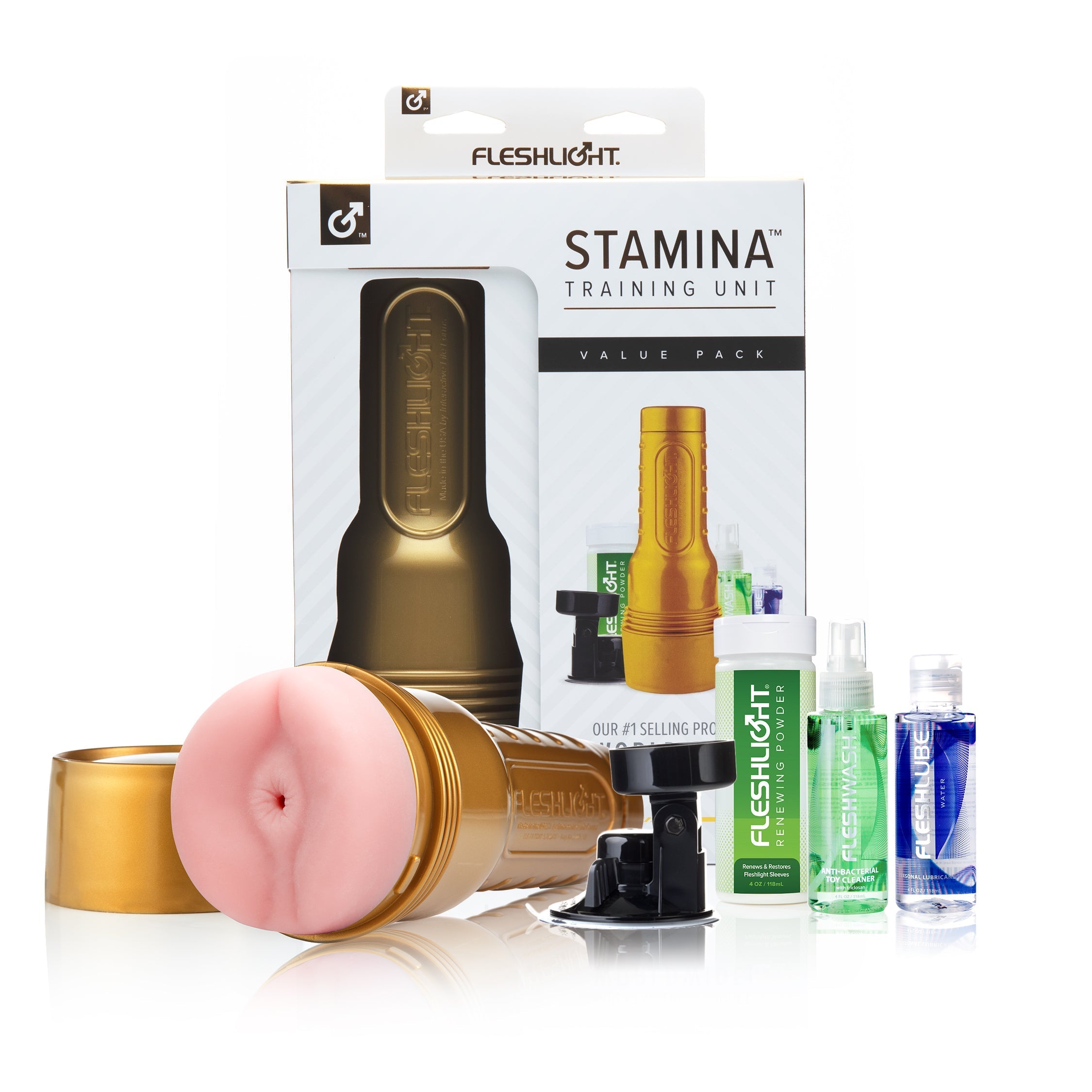 Fleshlight Stamina Pink Butt Value Pack - Club X